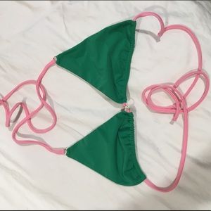 Khassani Lilly  top in green and pink